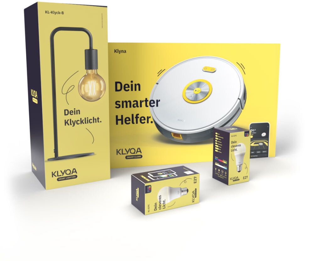 DIe Klyqa-Produkte: Smart, stylish, günstig.