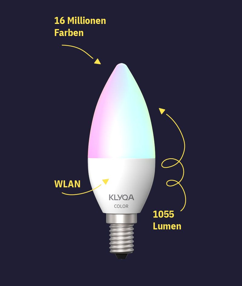 E14C: 16 Millionen Farben, 1055 Lumen