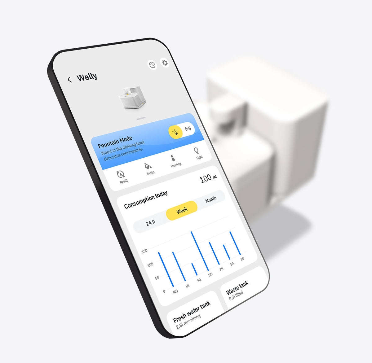 以 Klyqa Pet App 管理 Welly 的設定