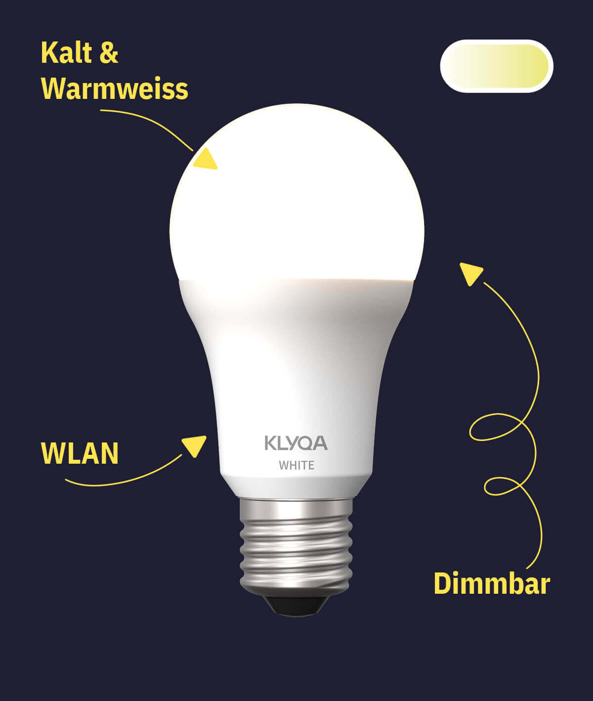 E27 smarte WLAN Glühlampe smarte Funktionen